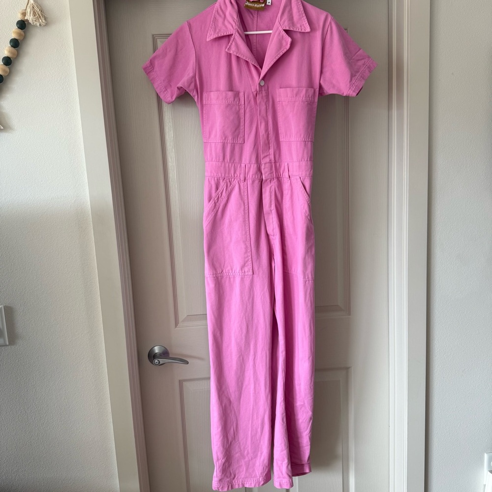 Big Bud Press short sleeve pink jumpsuit